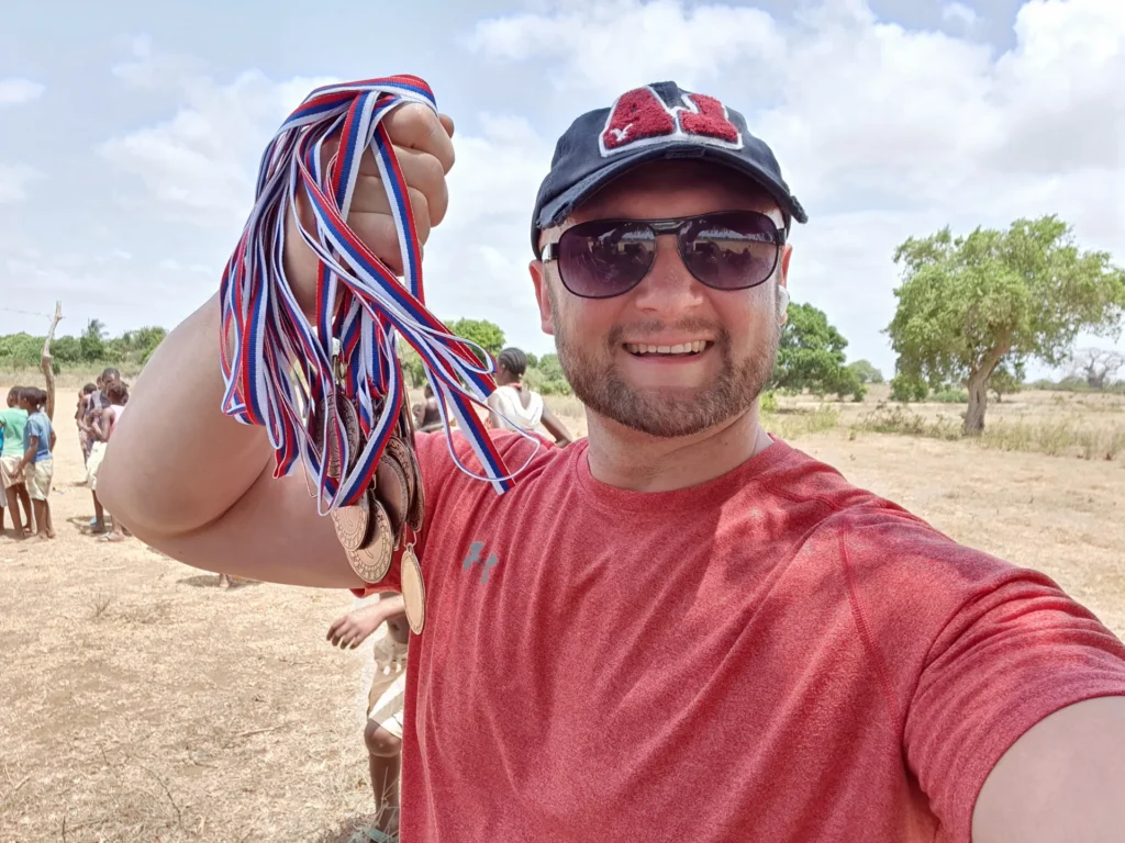 Awards prepared for children participating in camp