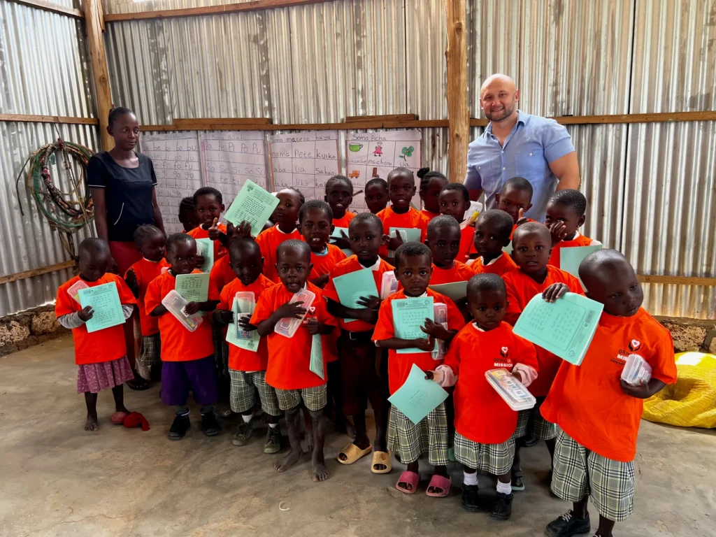 Mwangaza school students and team members