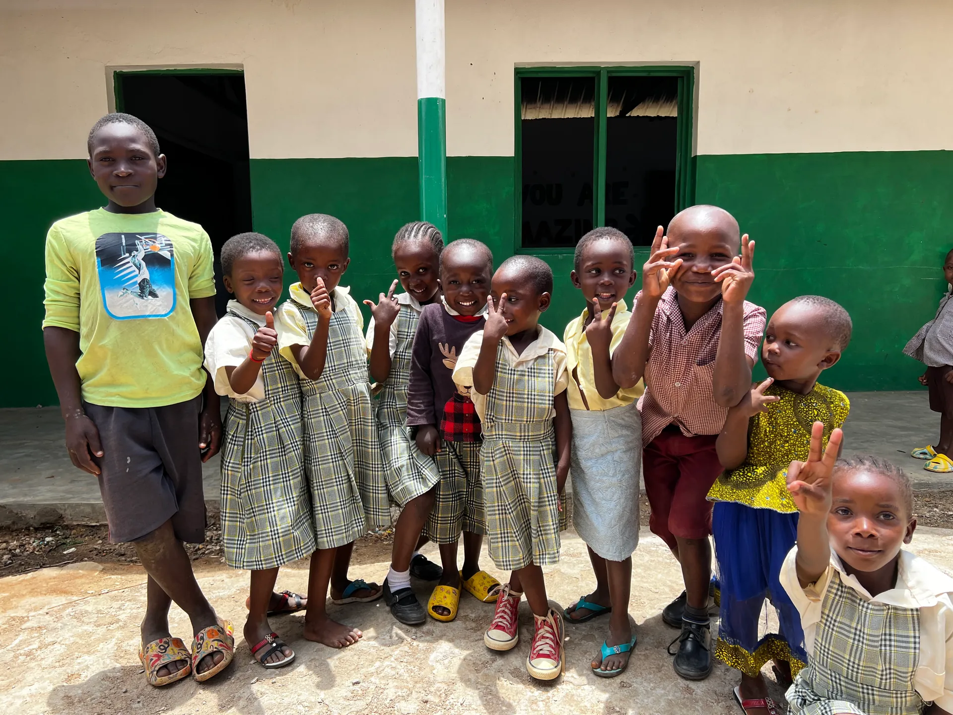 Younger students at Mwangaza Bring Life Academy