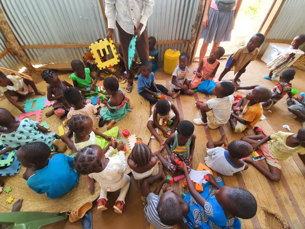 Lessons with children at Mwangaza Bring Life Academy