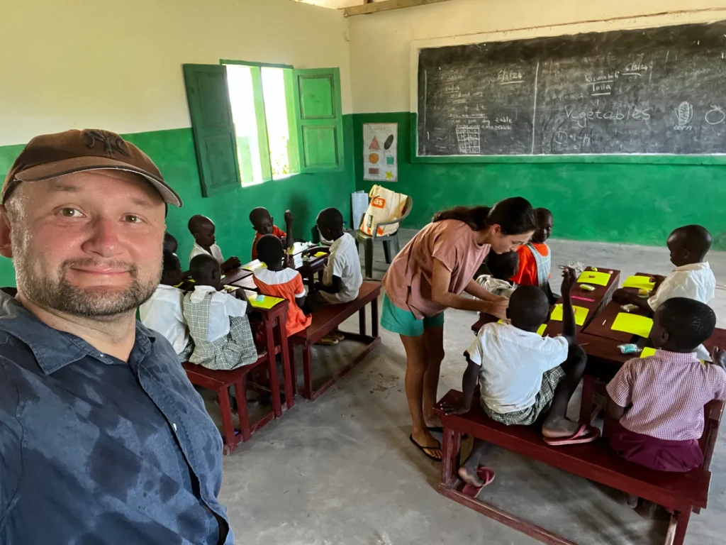Lessons inside a permanent classroom