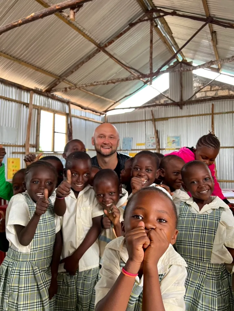Students in the first Mwangaza Bring Life Academy classrooms