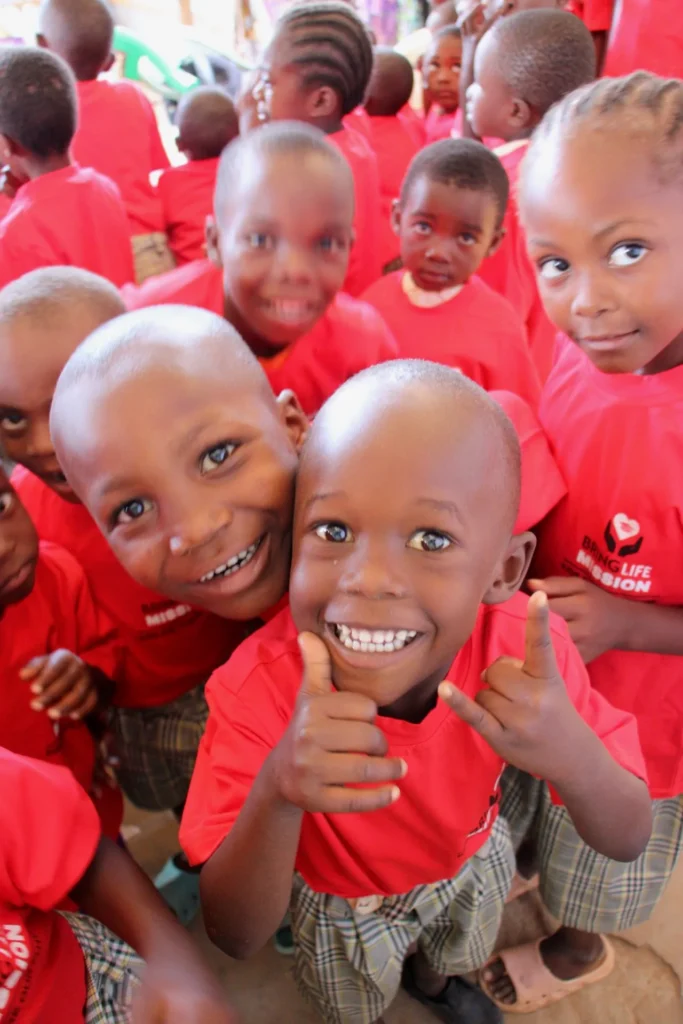 Smiling Mwangaza Bring Life Academy students