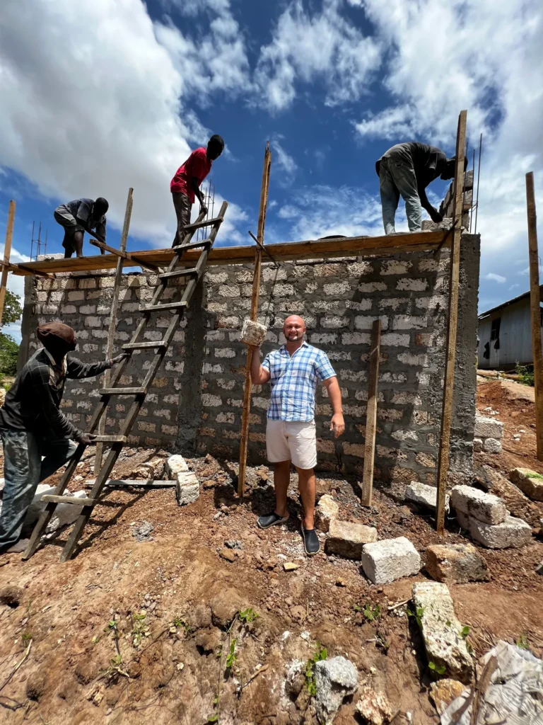 Construction of a permanent classroom at Mwangaza Bring Life Academy