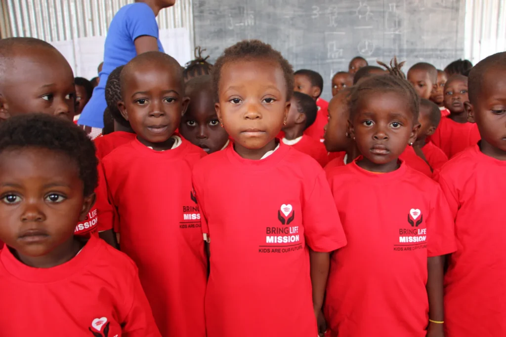 Children attending Mwangaza school