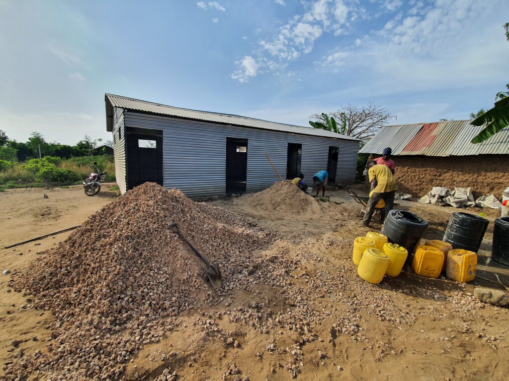 Construction of the first durable classroom