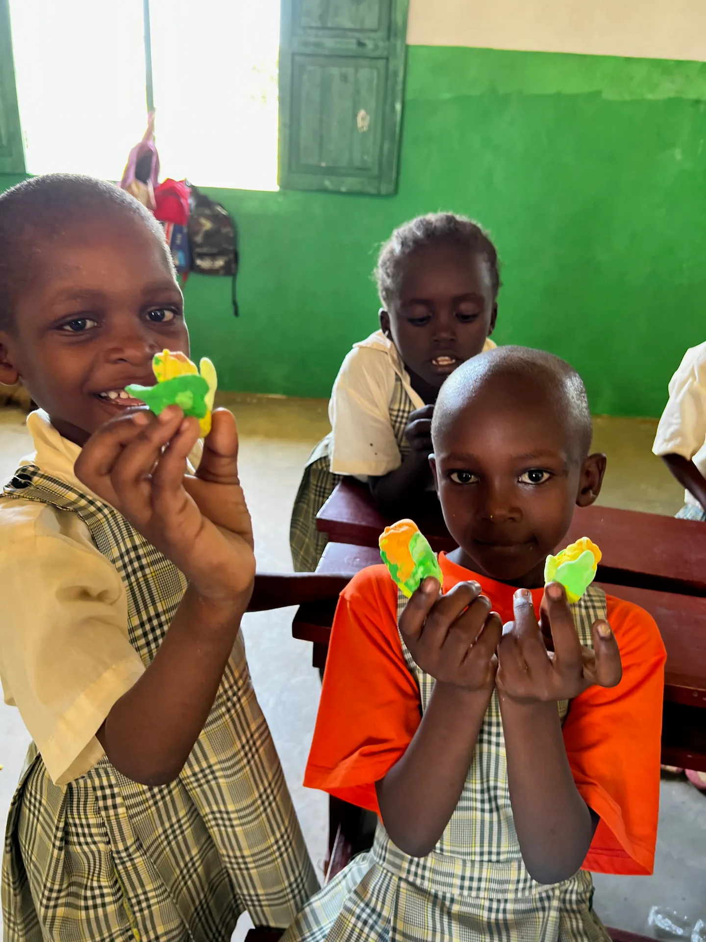 Children learning at the Mwangaza school