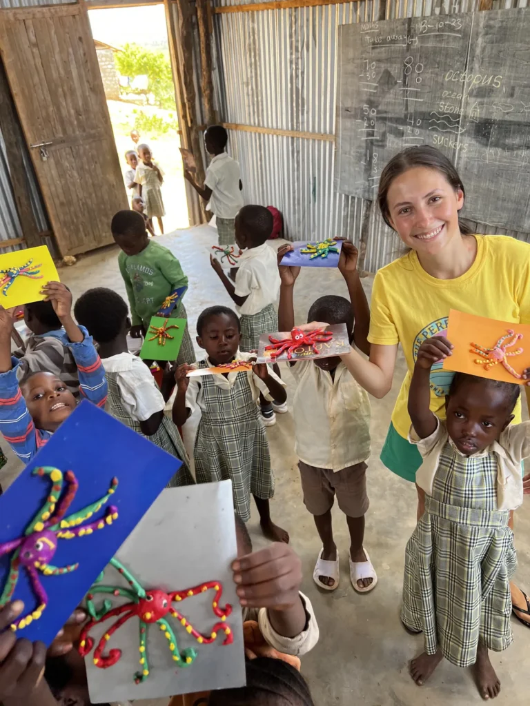 Children learning at the Mwangaza school