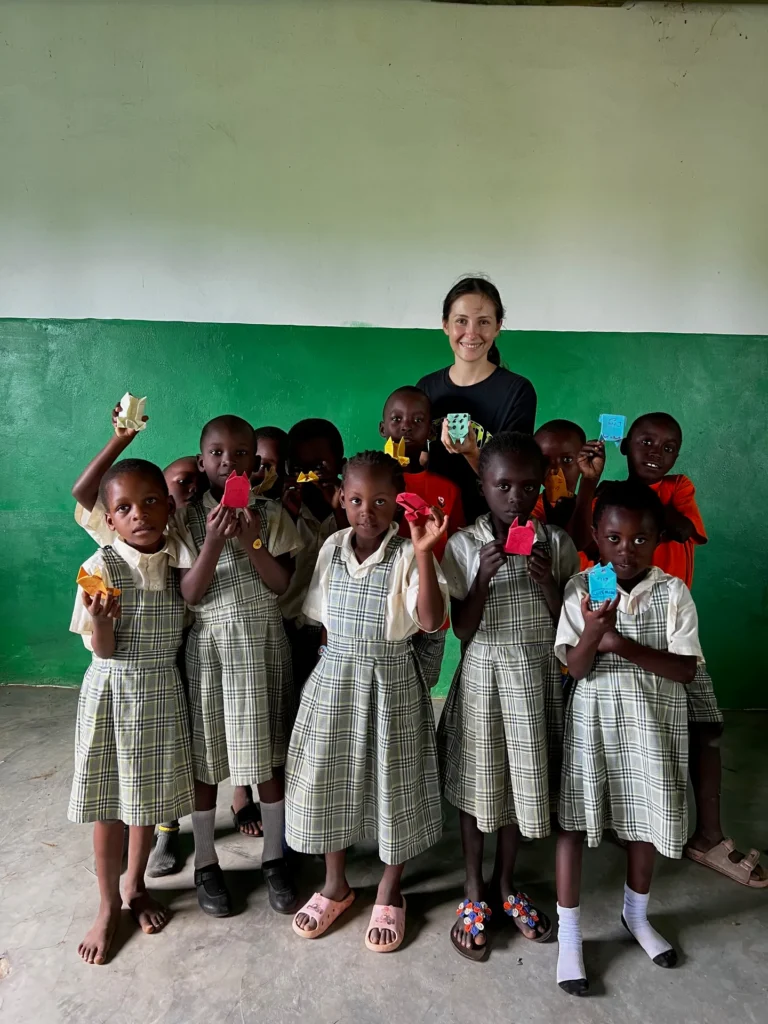 Children learning English in Malindi