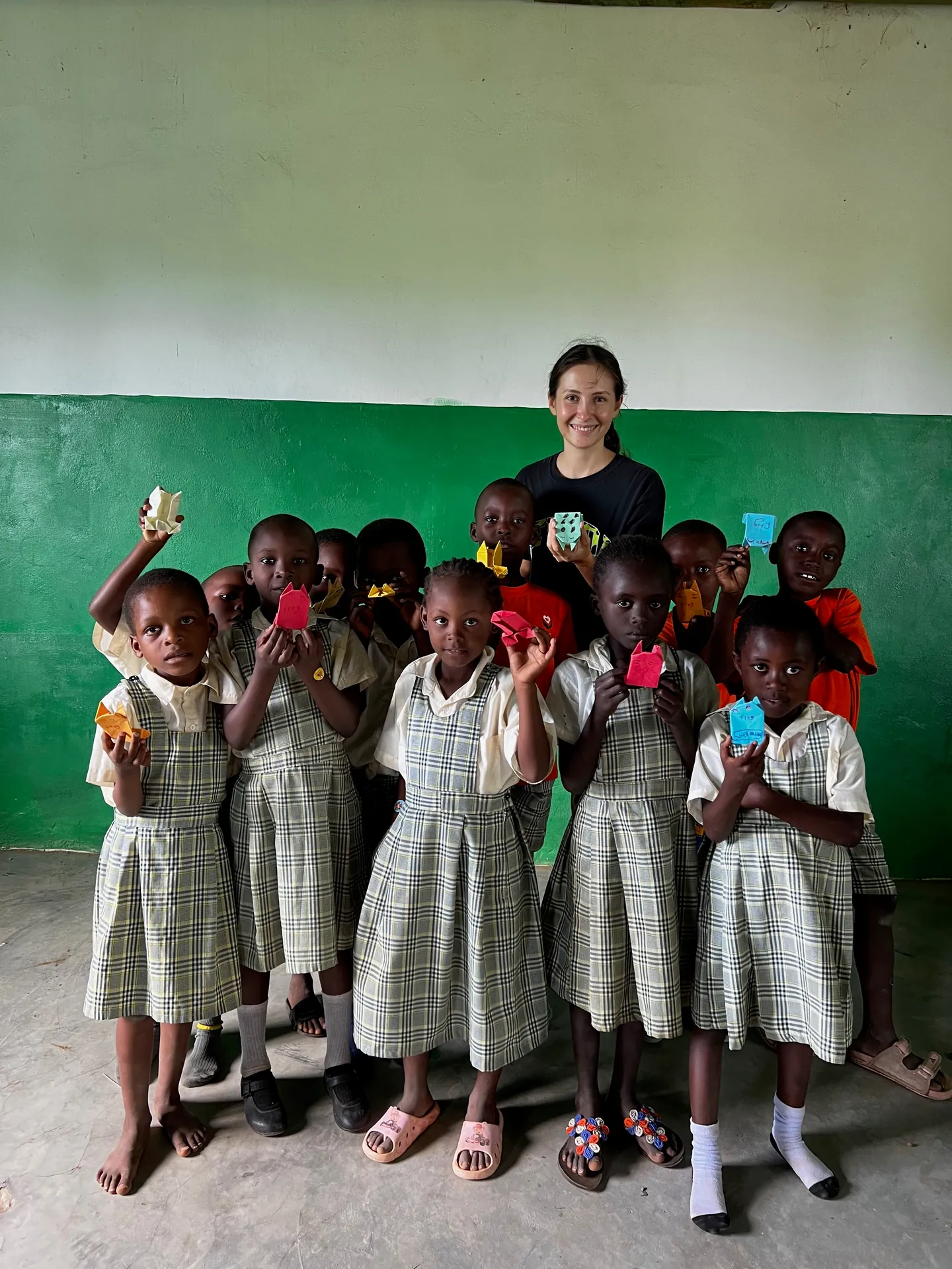Children learning English in Malindi