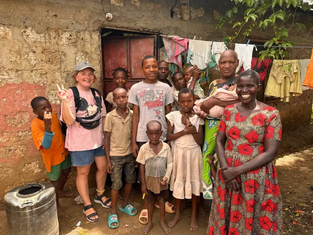 Visiting a large family of students from the Bring Life school in the Furunzi slum of Kenya