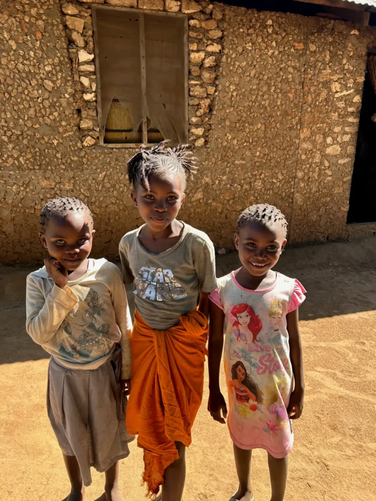 Children the team met during outreach