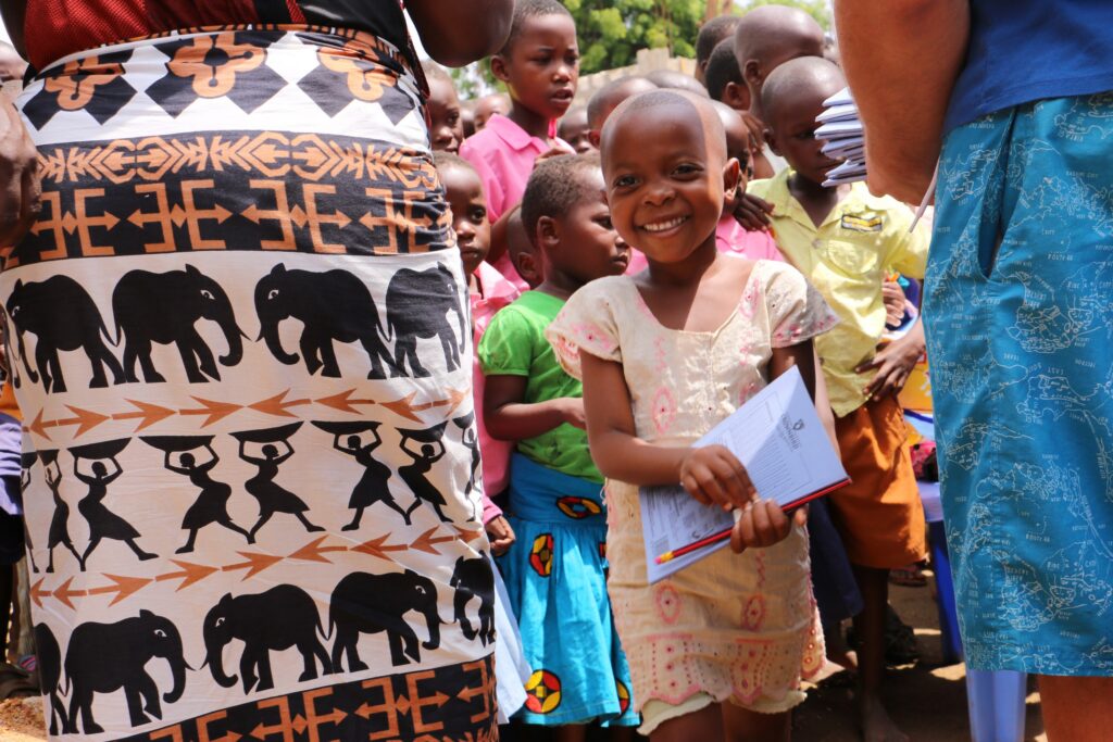 Gifts and school supplies for children