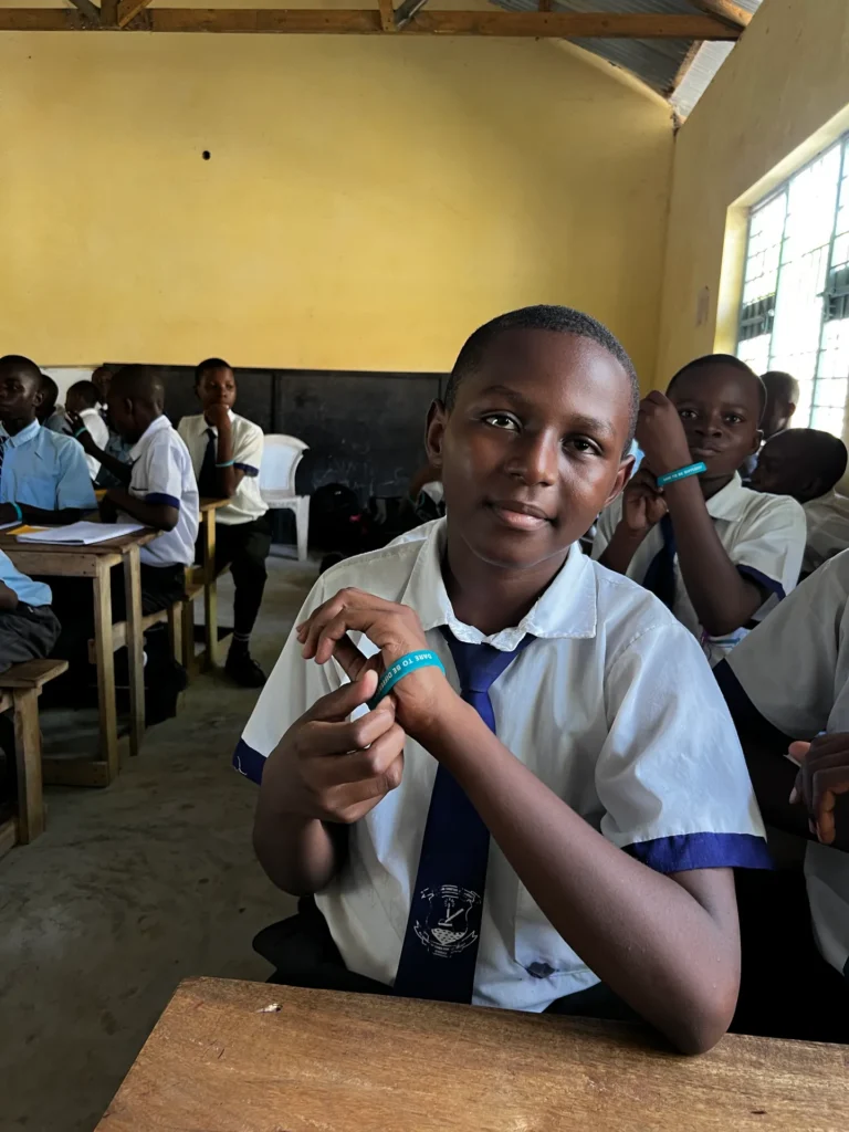 A class of teenagers at a youth training