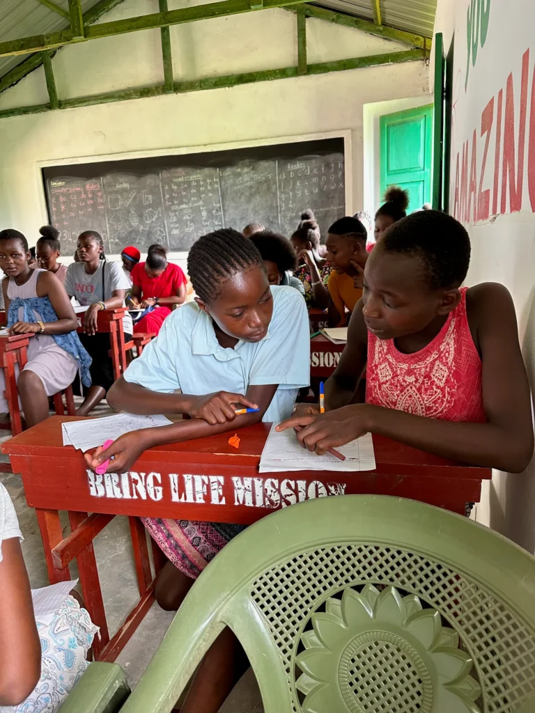 The Bring Life Mission team running a Dignity and Dare training