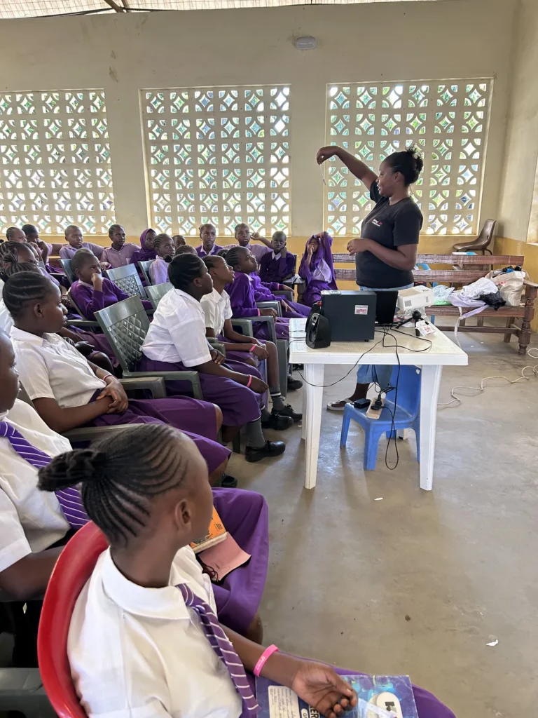 Group of teenagers at a training on purity and holiness