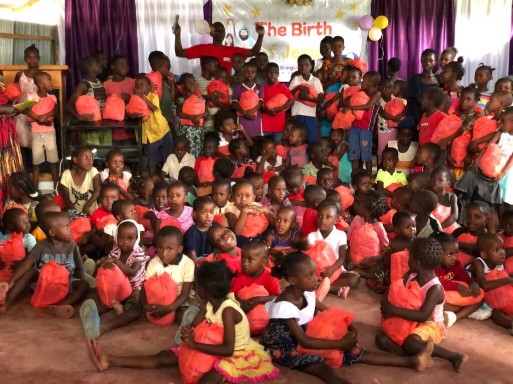 Christmas gifts reach children in the Furunzi slums