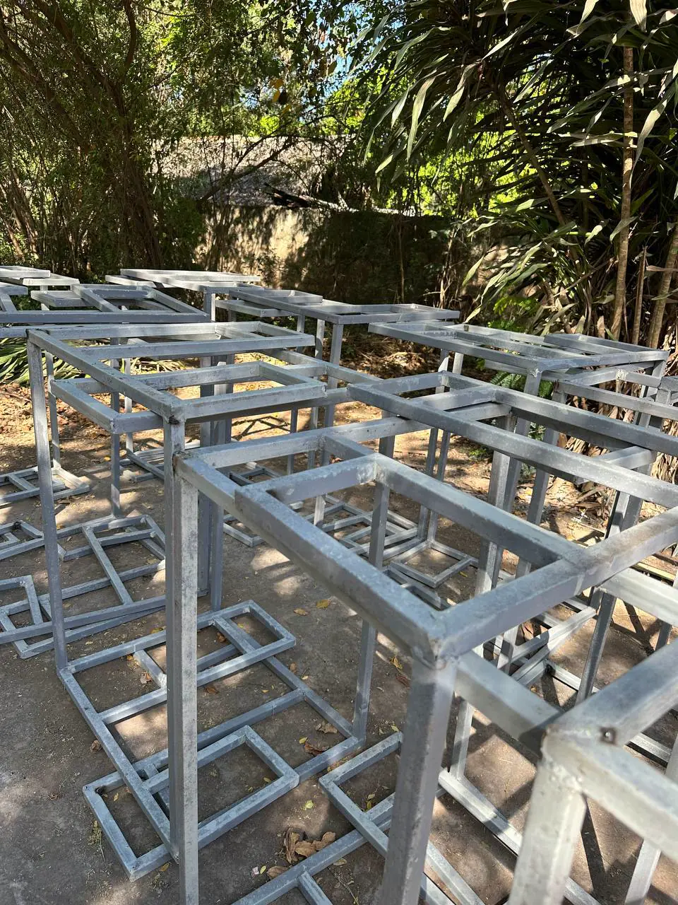 Desks under construction for classrooms at Mwangaza Bring Life Academy